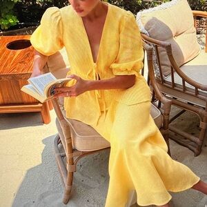 Elegant Yellow Women's Jumpsuit